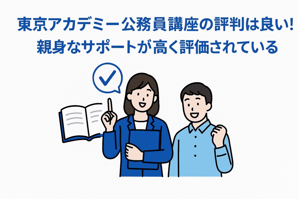 東京アカデミー公務員講座の評判は良い