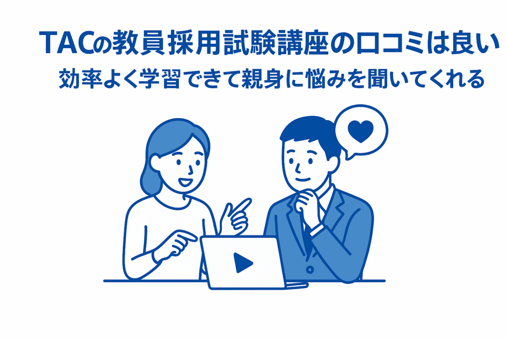 TACの教員採用試験講座の口コミは良い！